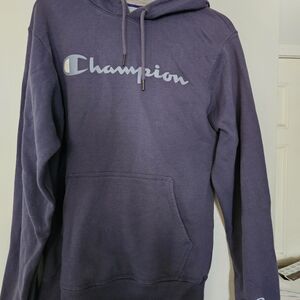 Blue/grey champion Hooded Sweatshirt